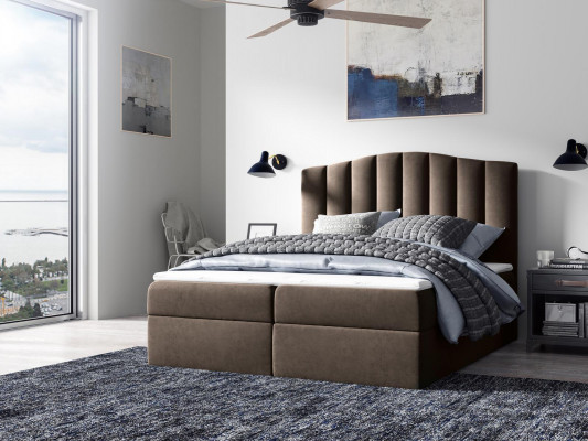 Bedroom design double hotel luxury bed, bed box, box spring bed 180x200 new